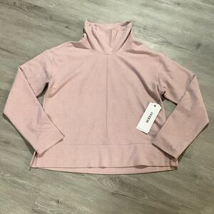 RBX pink super soft women’s turtleneck pullover sweatshirt